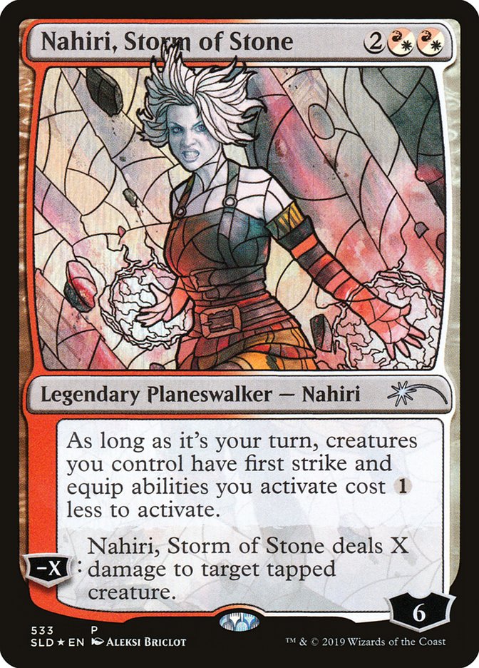 Nahiri, Storm of Stone (Stained Glass) [Secret Lair Drop Promos] | Gear Gaming Fayetteville