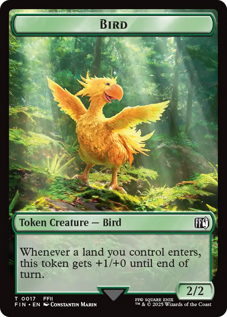Bird (0017) // Wizard (0015) Double-Sided Token [FINAL FANTASY Tokens] | Gear Gaming Fayetteville