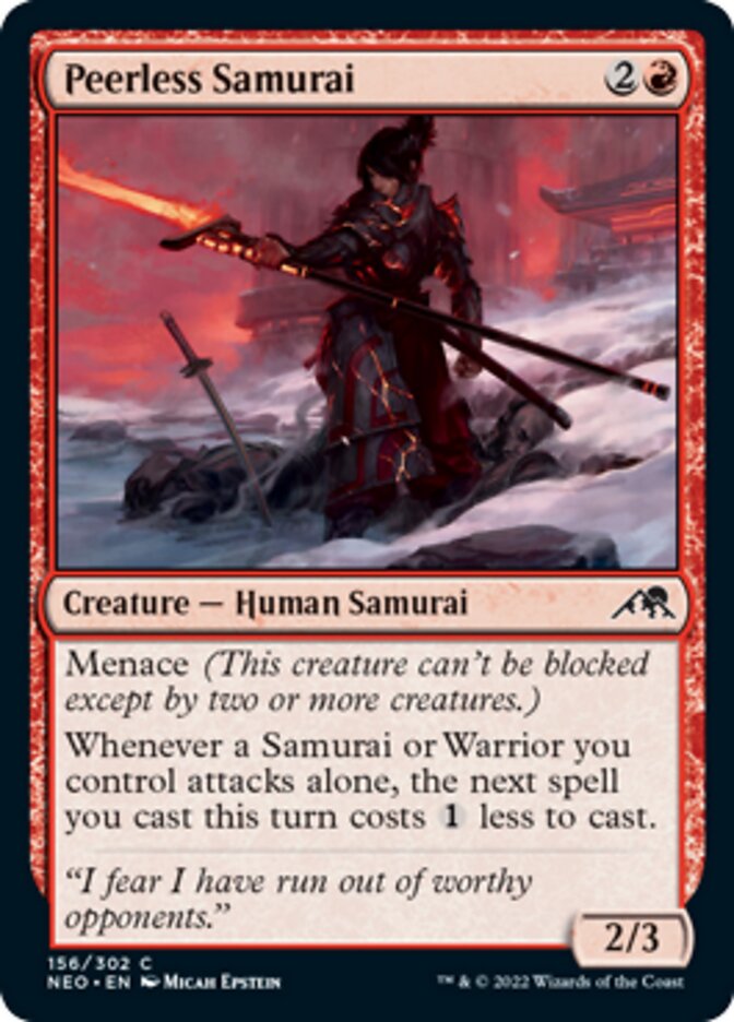 Peerless Samurai [Kamigawa: Neon Dynasty] | Gear Gaming Fayetteville