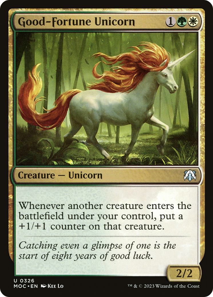 Good-Fortune Unicorn [March of the Machine Commander] | Gear Gaming Fayetteville