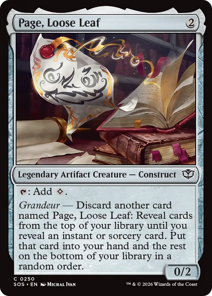 Page, Loose Leaf [Secrets of Strixhaven] | Gear Gaming Fayetteville