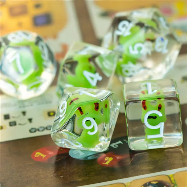 Frog Inclusion 7pcs Dice Set | Gear Gaming Fayetteville