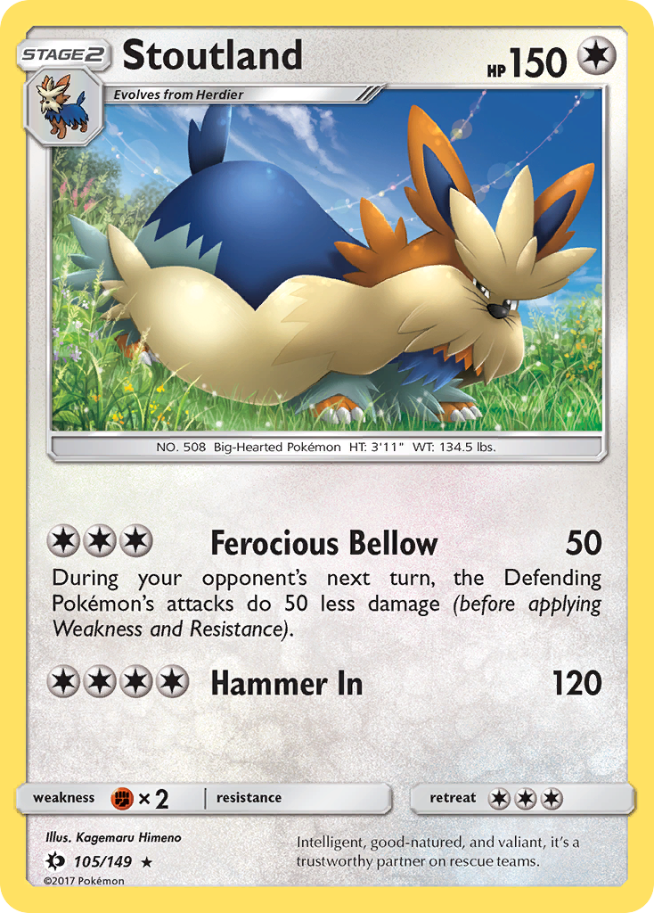 Stoutland (105/149) [Sun & Moon: Base Set] | Gear Gaming Fayetteville