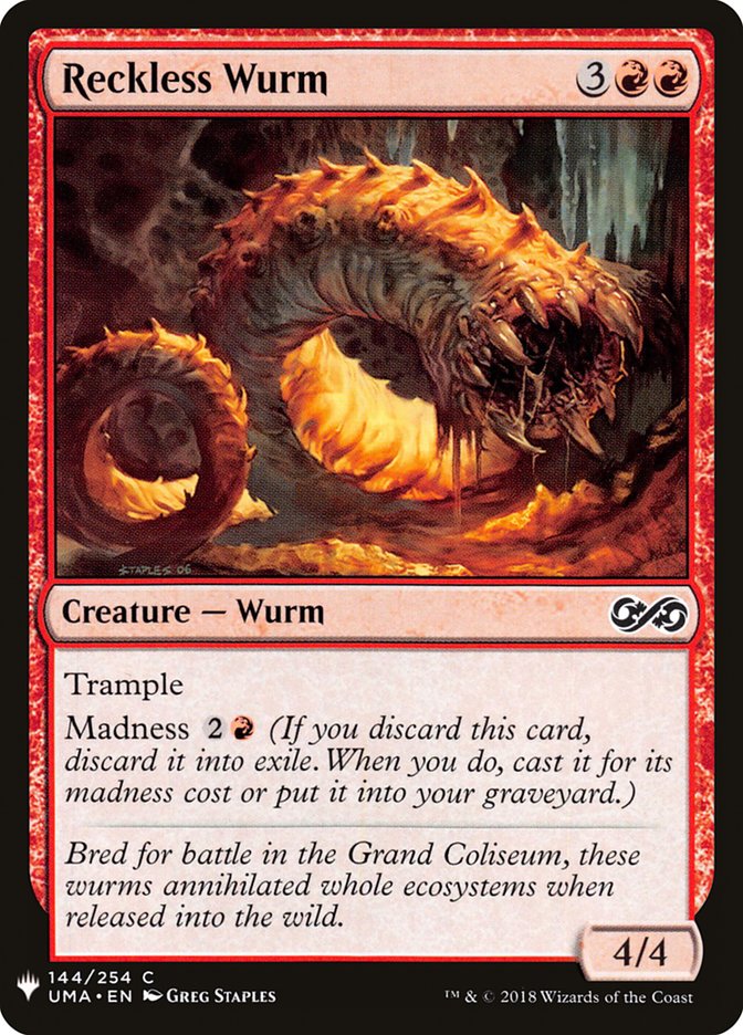 Reckless Wurm [Mystery Booster] | Gear Gaming Fayetteville