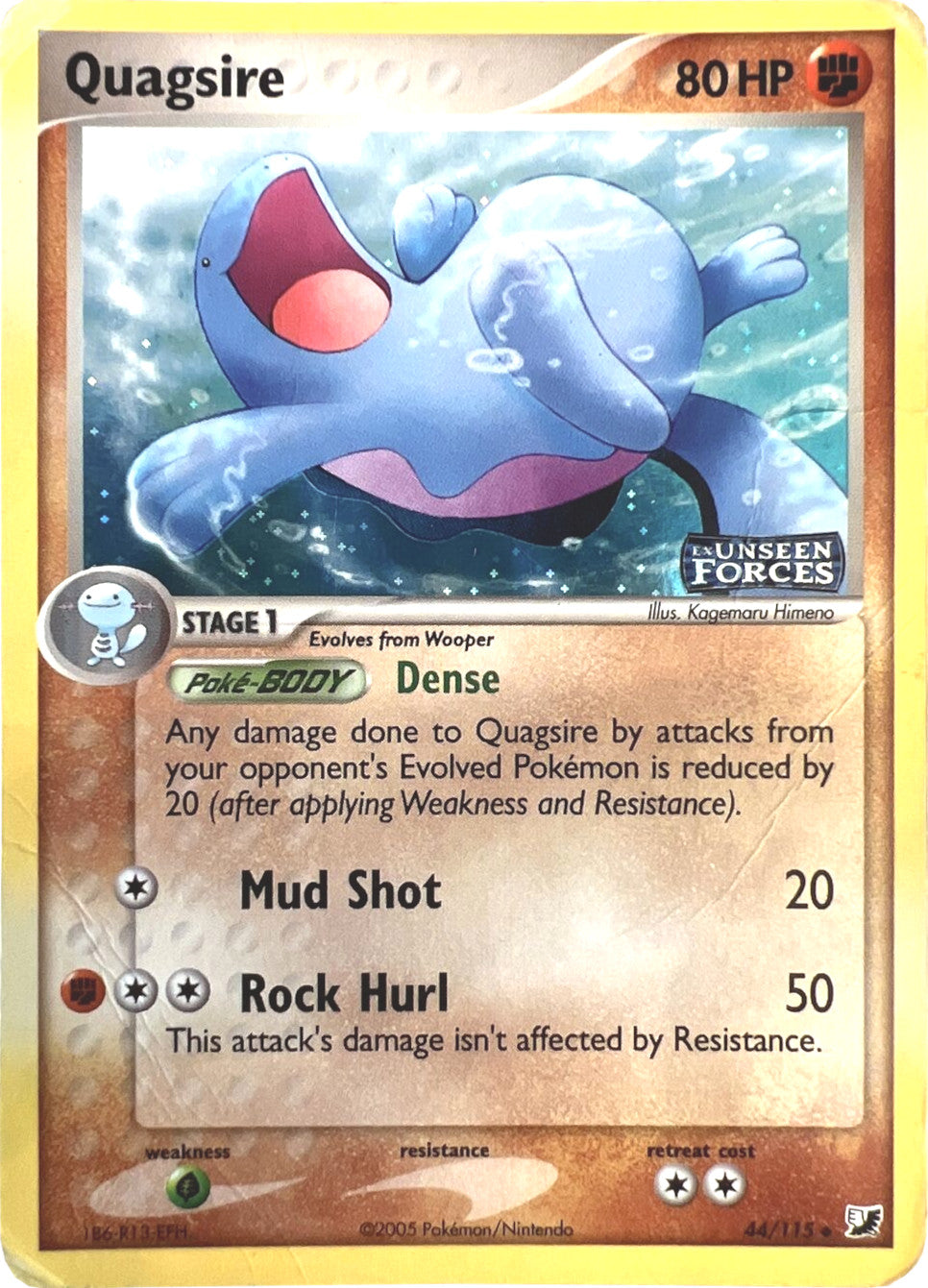 Quagsire (44/115) (Stamped) [EX: Unseen Forces] | Gear Gaming Fayetteville