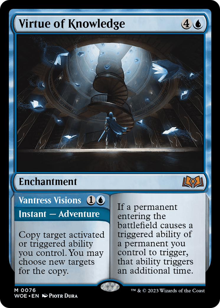 Virtue of Knowledge // Vantress Visions [Wilds of Eldraine] | Gear Gaming Fayetteville