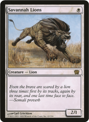 Savannah Lions (Oversized) [Eighth Edition Box Topper] | Gear Gaming Fayetteville