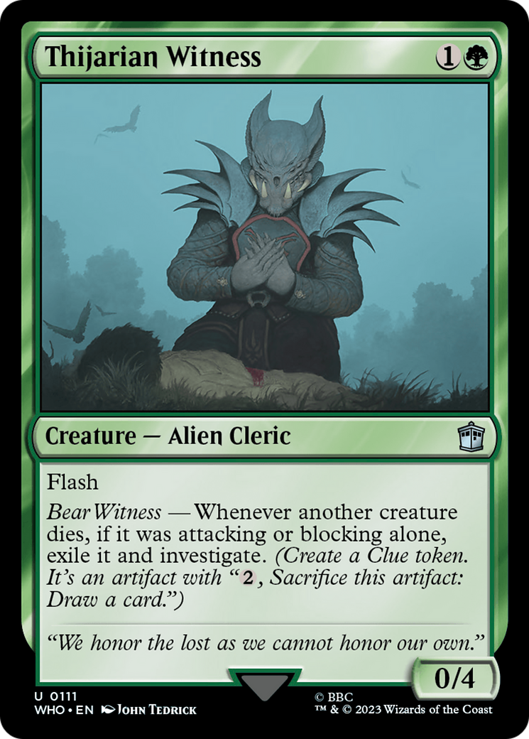 Thijarian Witness [Doctor Who] | Gear Gaming Fayetteville
