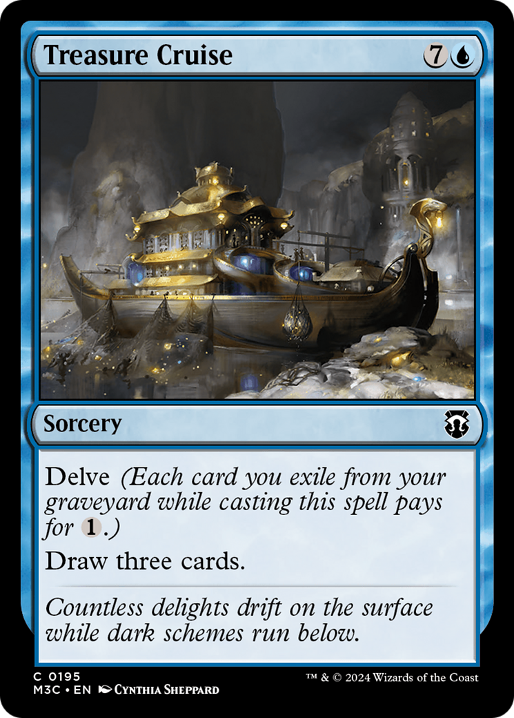 Treasure Cruise (Ripple Foil) [Modern Horizons 3 Commander] | Gear Gaming Fayetteville