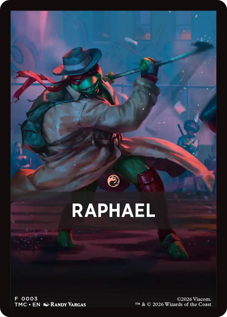 Raphael Theme Card [Teenage Mutant Ninja Turtles Commander Tokens] | Gear Gaming Fayetteville