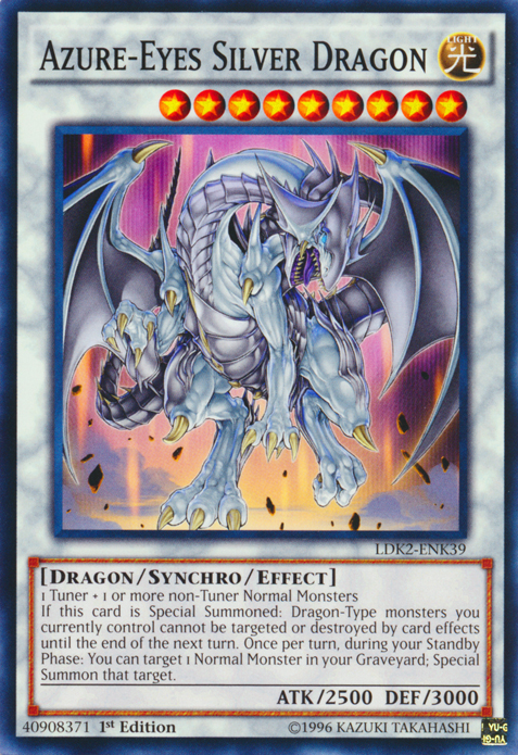 Azure-Eyes Silver Dragon [LDK2-ENK39] Common | Gear Gaming Fayetteville