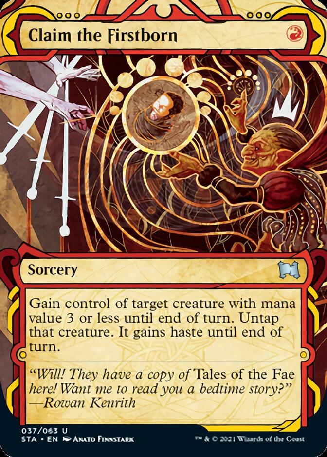 Claim the Firstborn (Foil Etched) [Strixhaven: School of Mages Mystical Archive] | Gear Gaming Fayetteville