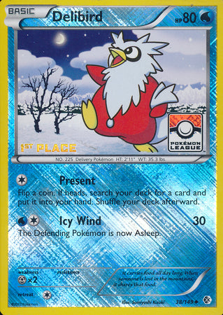 Delibird (38/149) (League Promo 1st Place) [Black & White: Boundaries Crossed] | Gear Gaming Fayetteville
