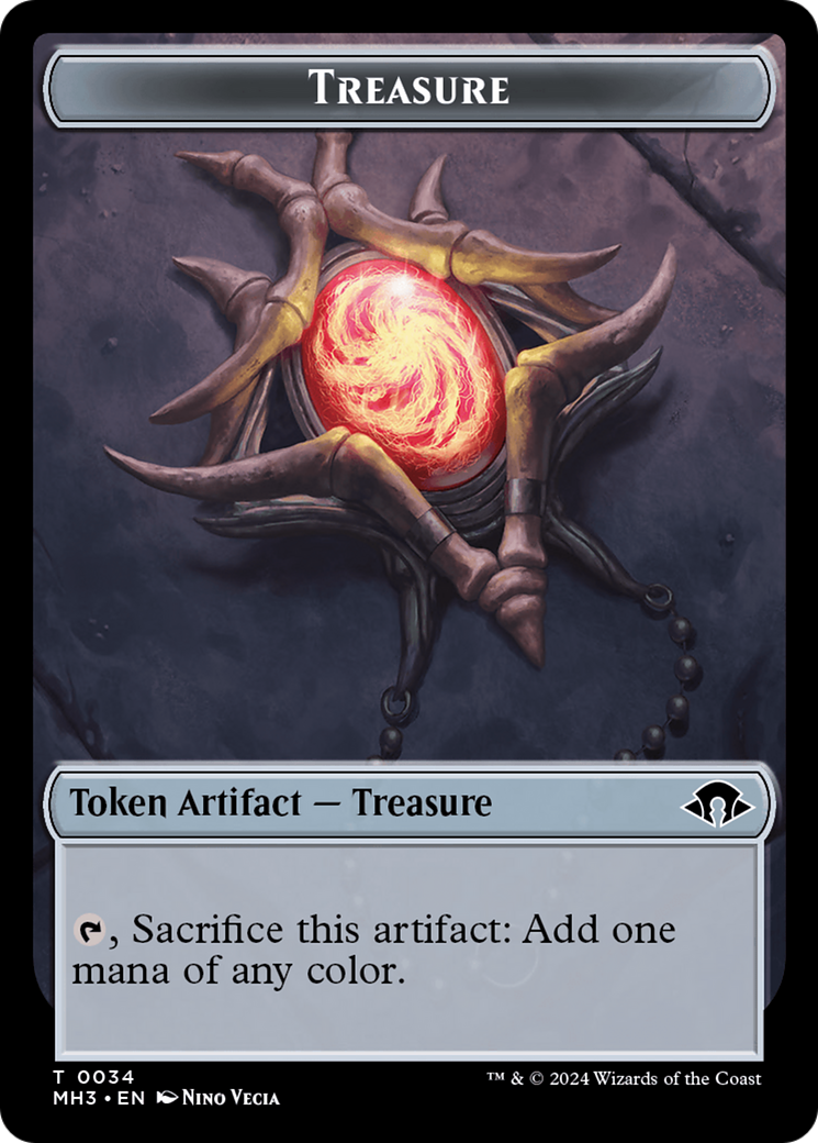 Phyrexian Germ // Treasure Double-Sided Token [Modern Horizons 3 Tokens] | Gear Gaming Fayetteville