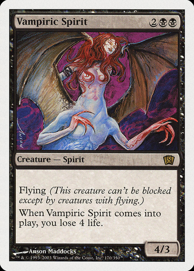 Vampiric Spirit (8th Edition) [Oversize Cards] | Gear Gaming Fayetteville