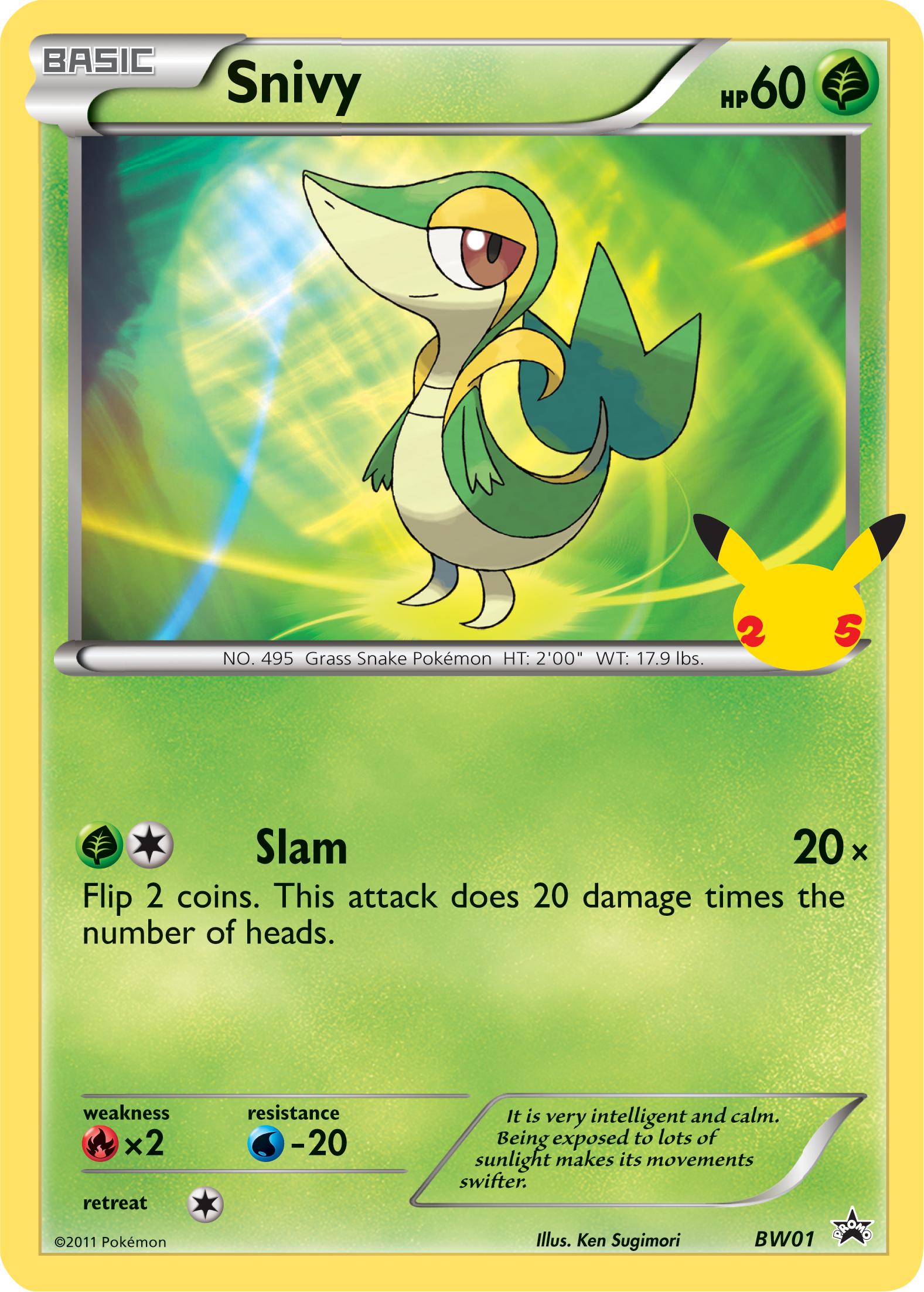 Snivy (BW01) (Jumbo Card) [First Partner Pack] | Gear Gaming Fayetteville