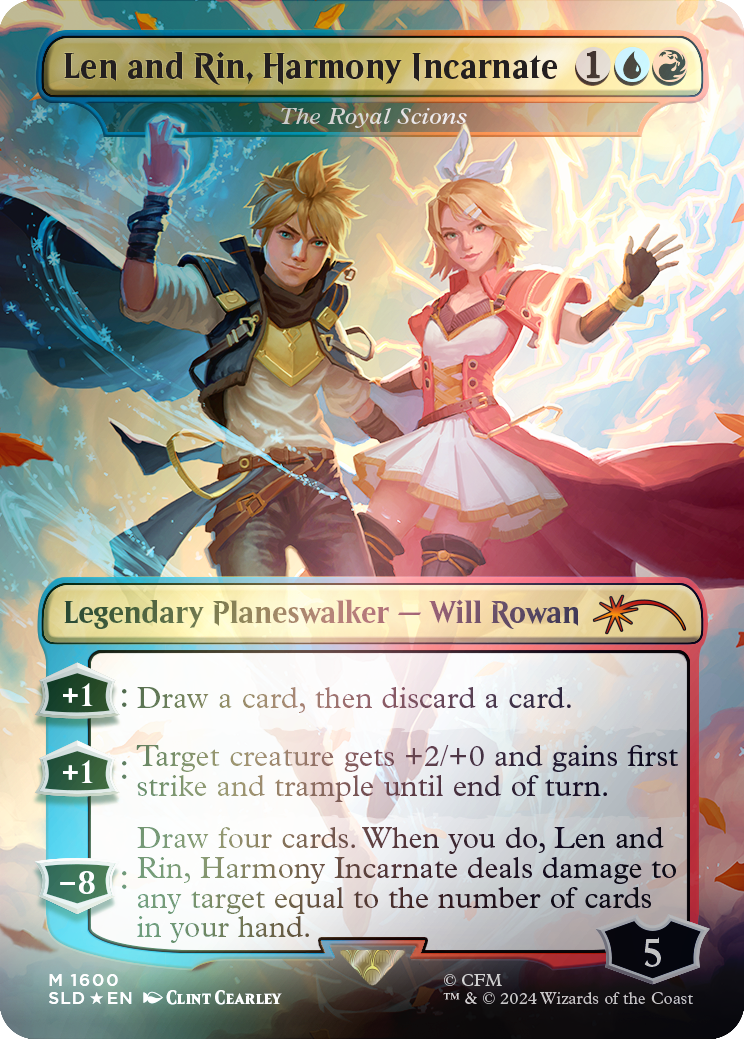 Len and Rin, Harmony Incarnate - The Royal Scions (Rainbow Foil) [Secret Lair Drop Series] | Gear Gaming Fayetteville