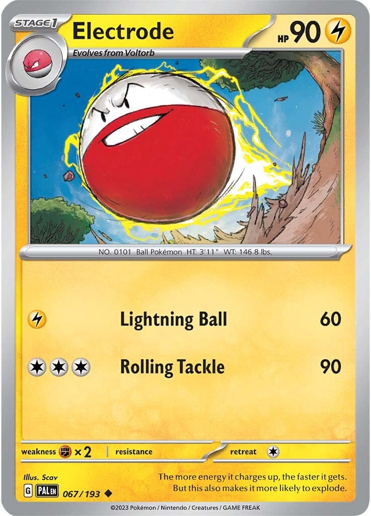 Electrode (067/193) [Scarlet & Violet: Paldea Evolved] | Gear Gaming Fayetteville