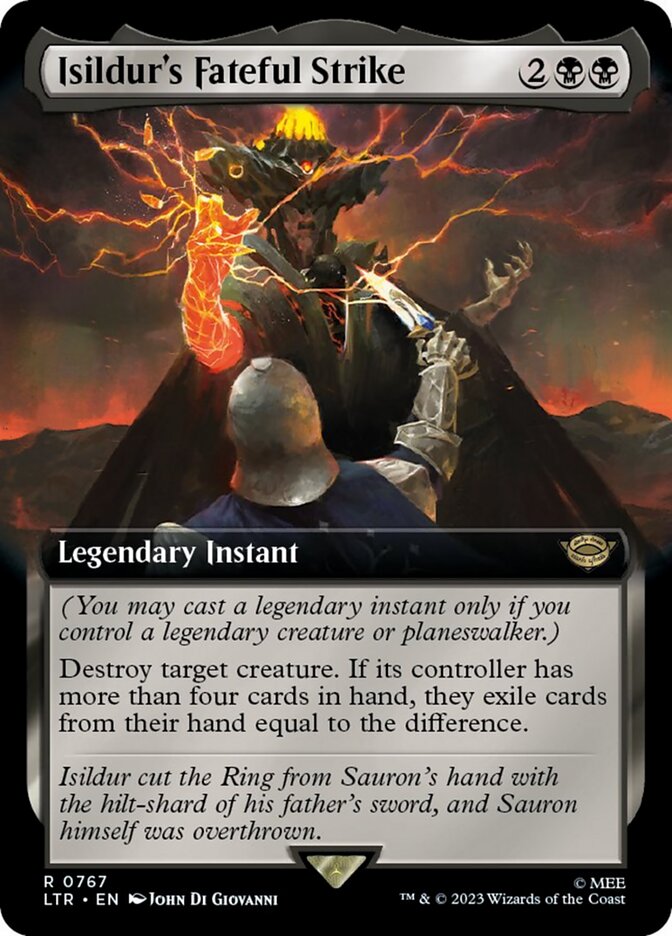 Isildur's Fateful Strike (Extended Art) (Surge Foil) [The Lord of the Rings: Tales of Middle-Earth] | Gear Gaming Fayetteville
