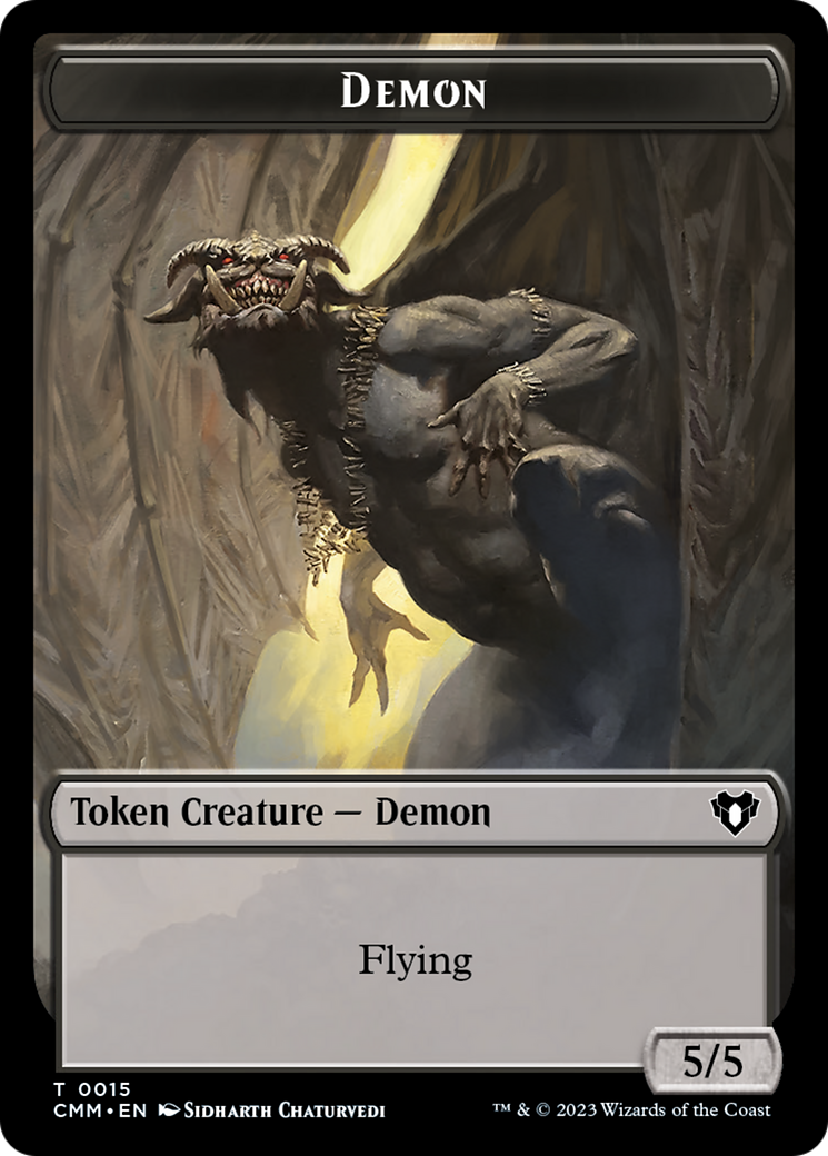 Demon Token [Commander Masters Tokens] | Gear Gaming Fayetteville