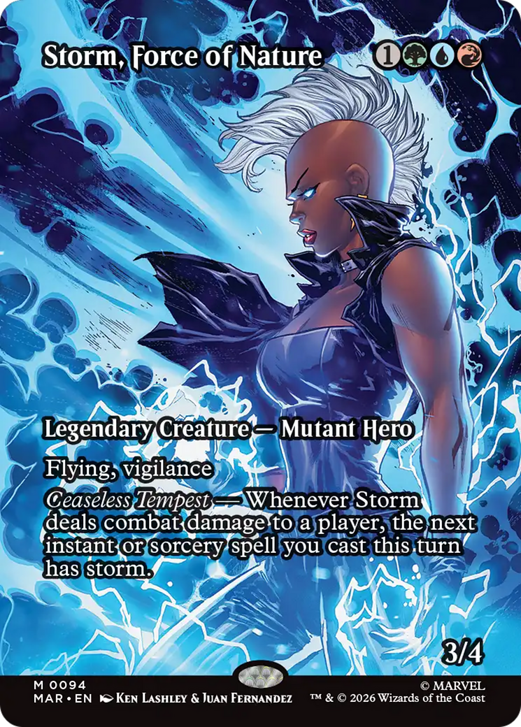 Storm, Force of Nature (Borderless) [Marvel Universe: Eternal-Legal] | Gear Gaming Fayetteville
