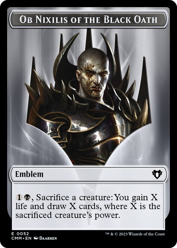 Ob Nixilis of the Black Oath Emblem [Commander Masters Tokens] | Gear Gaming Fayetteville