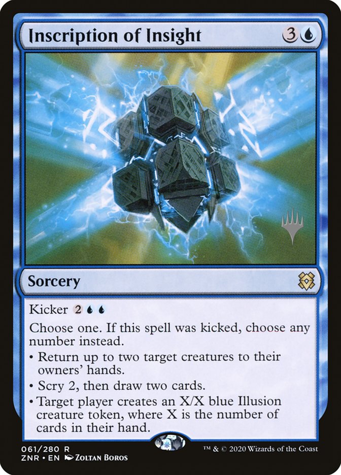 Inscription of Insight (Promo Pack) [Zendikar Rising Promos] | Gear Gaming Fayetteville