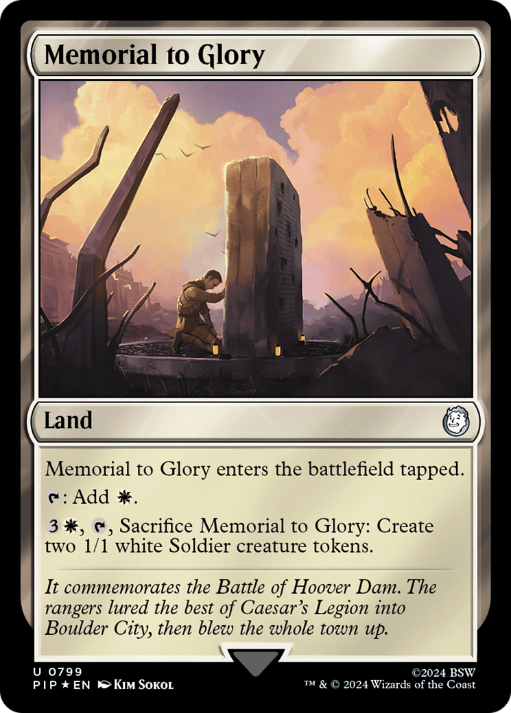 Memorial to Glory (Surge Foil) [Fallout] | Gear Gaming Fayetteville