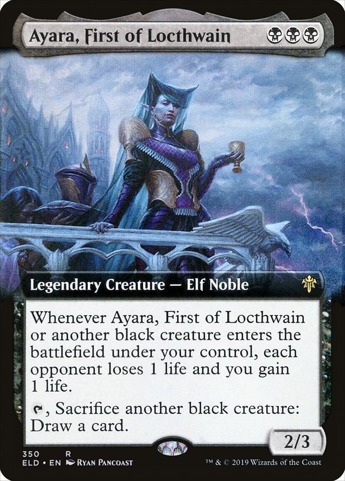 Ayara, First of Locthwain (Extended Art) [Throne of Eldraine] | Gear Gaming Fayetteville