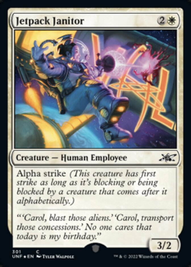 Jetpack Janitor (Galaxy Foil) [Unfinity] | Gear Gaming Fayetteville