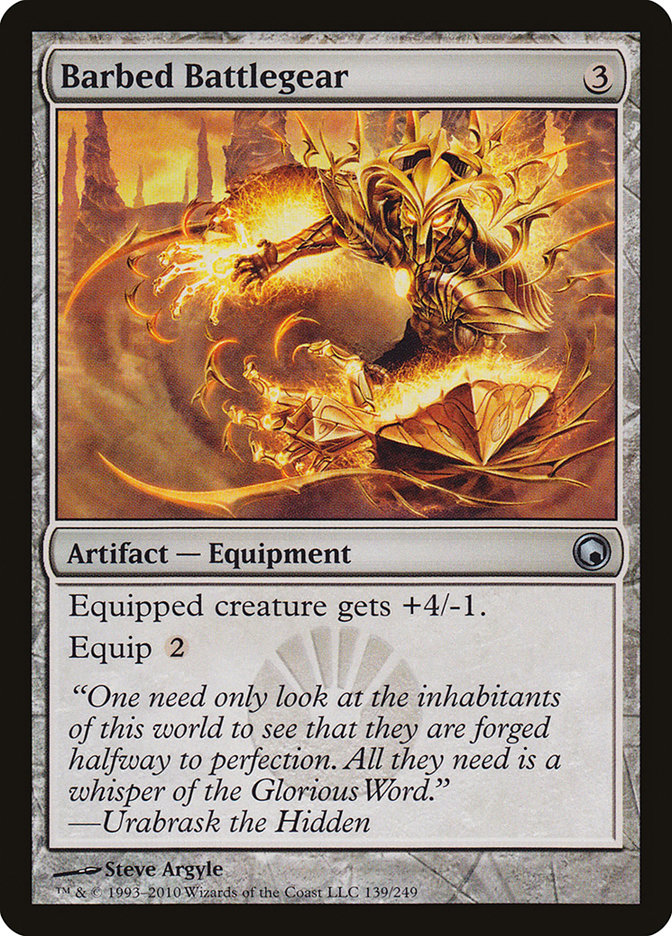 Barbed Battlegear [Scars of Mirrodin] | Gear Gaming Fayetteville