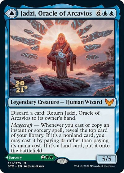 Jadzi, Oracle of Arcavios // Journey to the Oracle [Strixhaven: School of Mages Prerelease Promos] | Gear Gaming Fayetteville