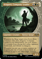 Aragorn, Company Leader (Showcase) (Surge Foil) [The Lord of the Rings: Tales of Middle-Earth] | Gear Gaming Fayetteville