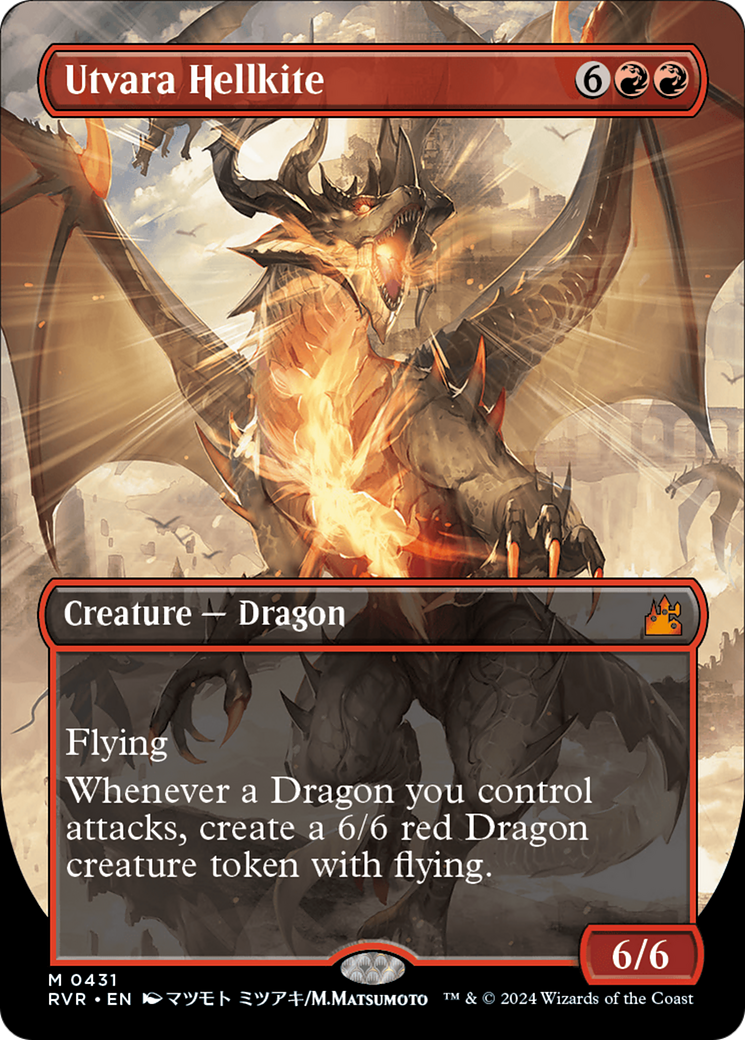 Utvara Hellkite (Anime Borderless) [Ravnica Remastered] | Gear Gaming Fayetteville