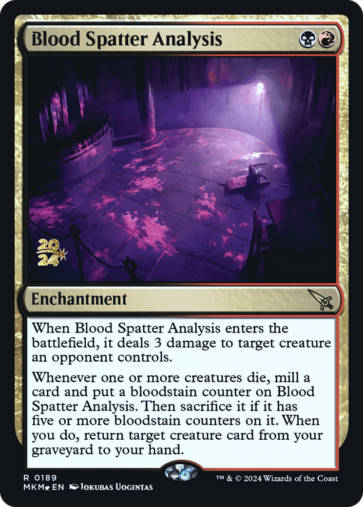 Blood Spatter Analysis [Murders at Karlov Manor Prerelease Promos] | Gear Gaming Fayetteville