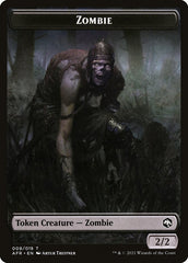 Zombie // Dog Illusion Double-Sided Token [Dungeons & Dragons: Adventures in the Forgotten Realms Tokens] | Gear Gaming Fayetteville