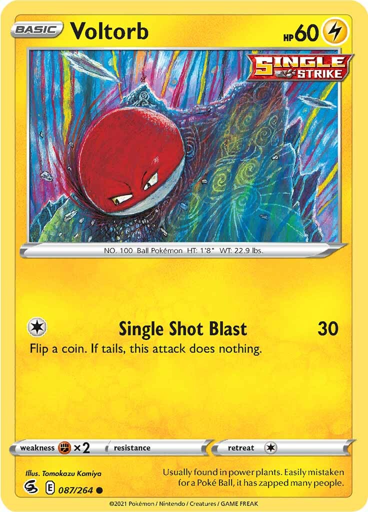 Voltorb (087/264) [Sword & Shield: Fusion Strike] | Gear Gaming Fayetteville