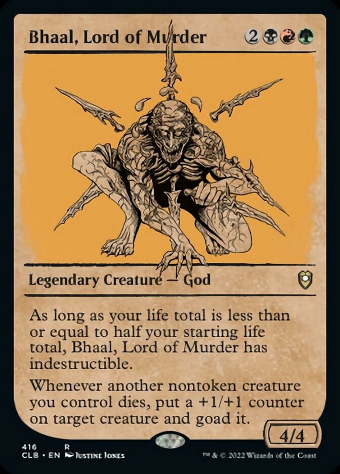Bhaal, Lord of Murder (Showcase) [Commander Legends: Battle for Baldur's Gate] | Gear Gaming Fayetteville