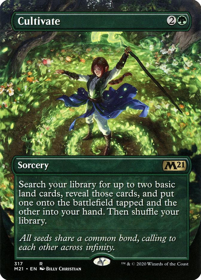 Cultivate (Borderless Alternate Art) [Core Set 2021] | Gear Gaming Fayetteville
