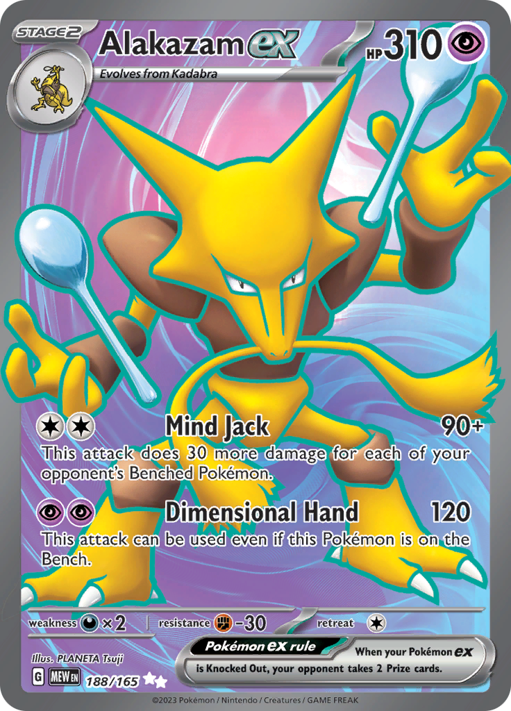 Alakazam ex (188/165) [Scarlet & Violet: 151] | Gear Gaming Fayetteville