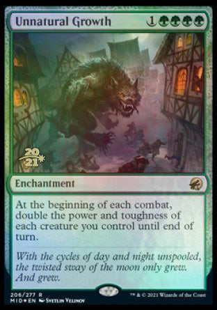 Unnatural Growth [Innistrad: Midnight Hunt Prerelease Promos] | Gear Gaming Fayetteville