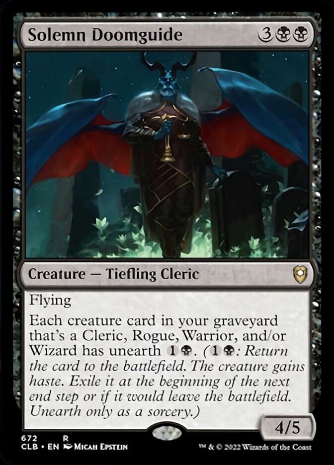 Solemn Doomguide [Commander Legends: Battle for Baldur's Gate] | Gear Gaming Fayetteville
