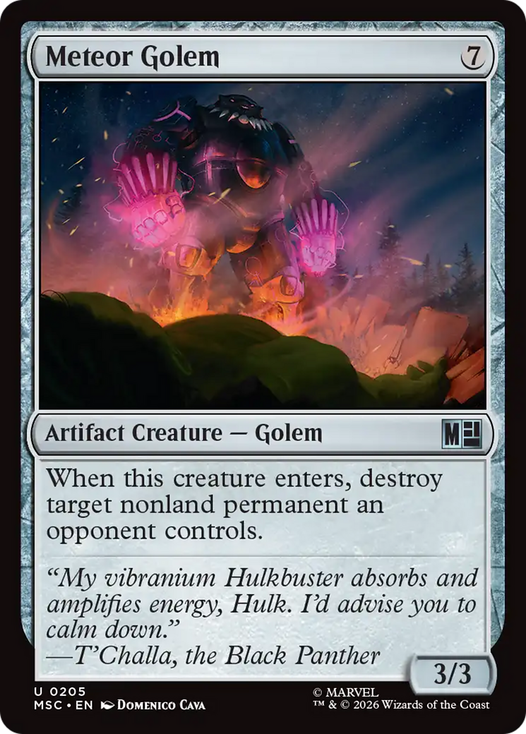 Meteor Golem (Surge Foil) [Marvel Super Heroes Commander] | Gear Gaming Fayetteville