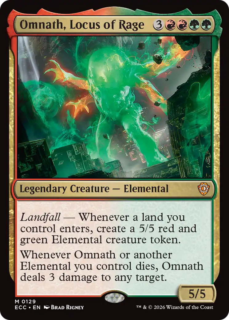 Omnath, Locus of Rage [Lorwyn Eclipsed Commander] | Gear Gaming Fayetteville