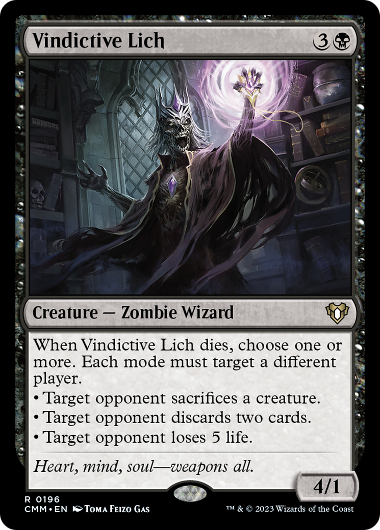 Vindictive Lich [Commander Masters] | Gear Gaming Fayetteville