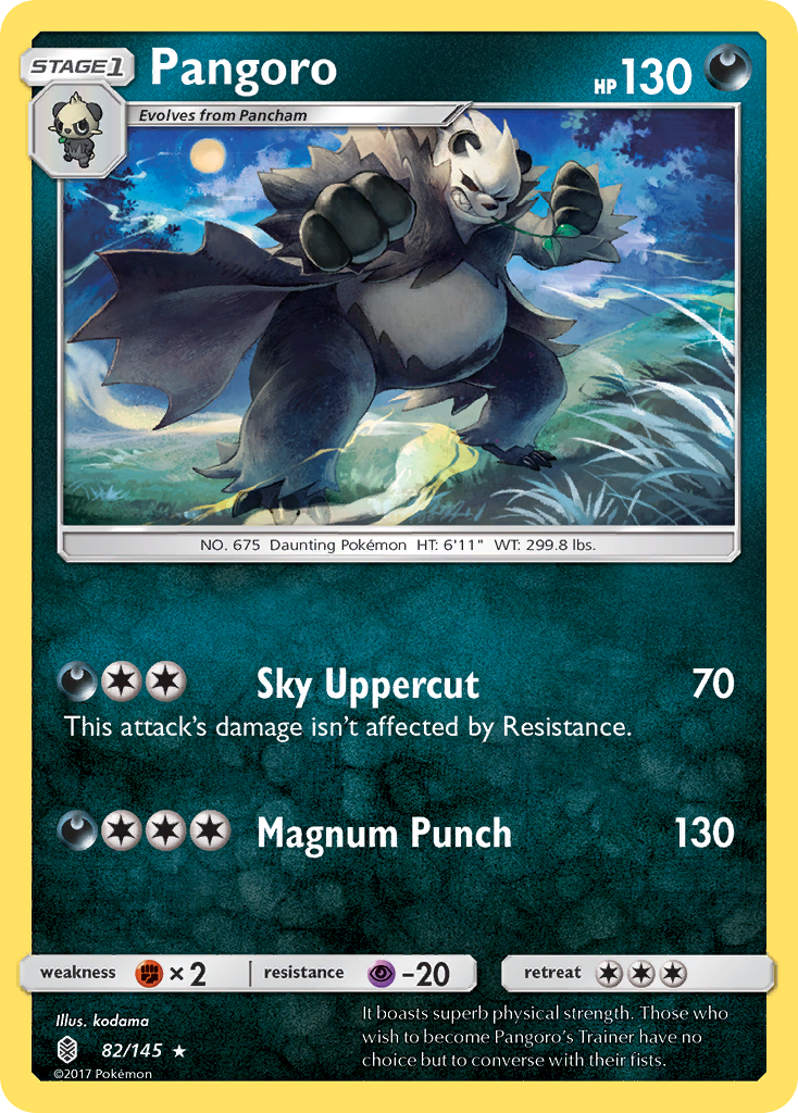 Pangoro (82/145) [Sun & Moon: Guardians Rising] | Gear Gaming Fayetteville