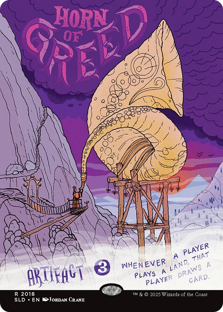 Horn of Greed (Rainbow Foil) [Secret Lair Drop Series] | Gear Gaming Fayetteville