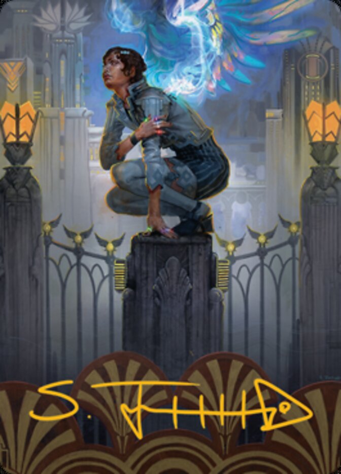 Giada, Font of Hope 2 Art Card (Gold-Stamped Signature) [Streets of New Capenna Art Series] | Gear Gaming Fayetteville