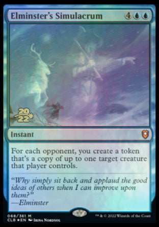 Elminster's Simulacrum [Commander Legends: Battle for Baldur's Gate Prerelease Promos] | Gear Gaming Fayetteville