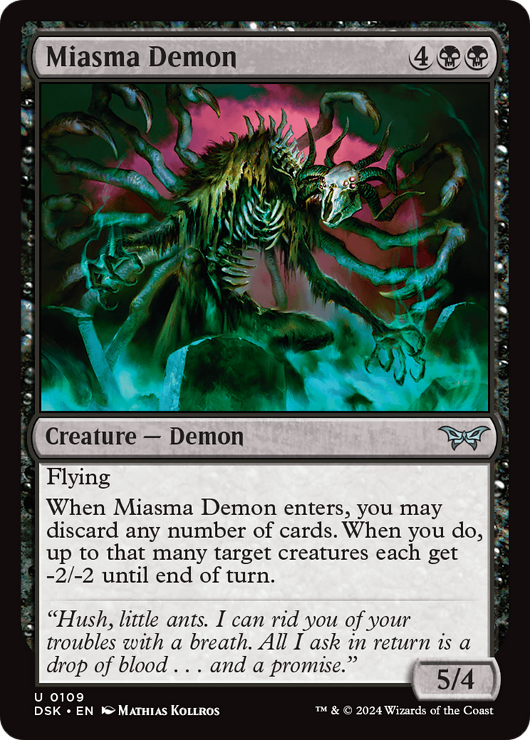 Miasma Demon [Duskmourn: House of Horror] | Gear Gaming Fayetteville